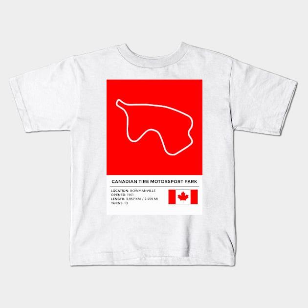 Mosport Park [info] Kids T-Shirt by sednoid